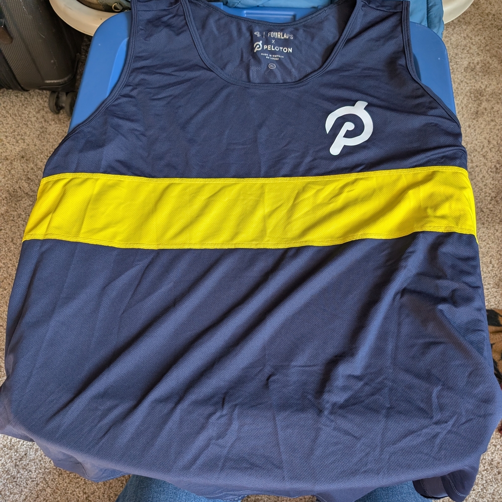 Fourlaps x Peloton Navy Tank Top
